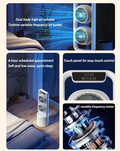 Turbo Exhaust Fans Powerful Multifunctional Living Room Small Silent Fan Remote Control Kitchen Wireless Household Power Tools