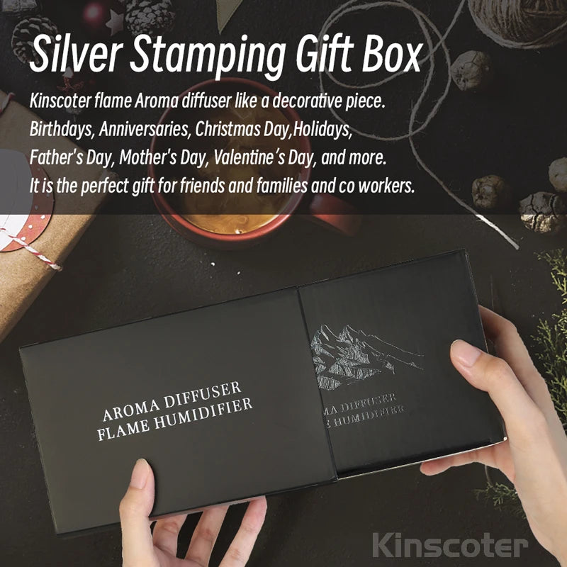 Ultrasonic Cool Mist & LED Flame Aroma Diffuser – difuserblom