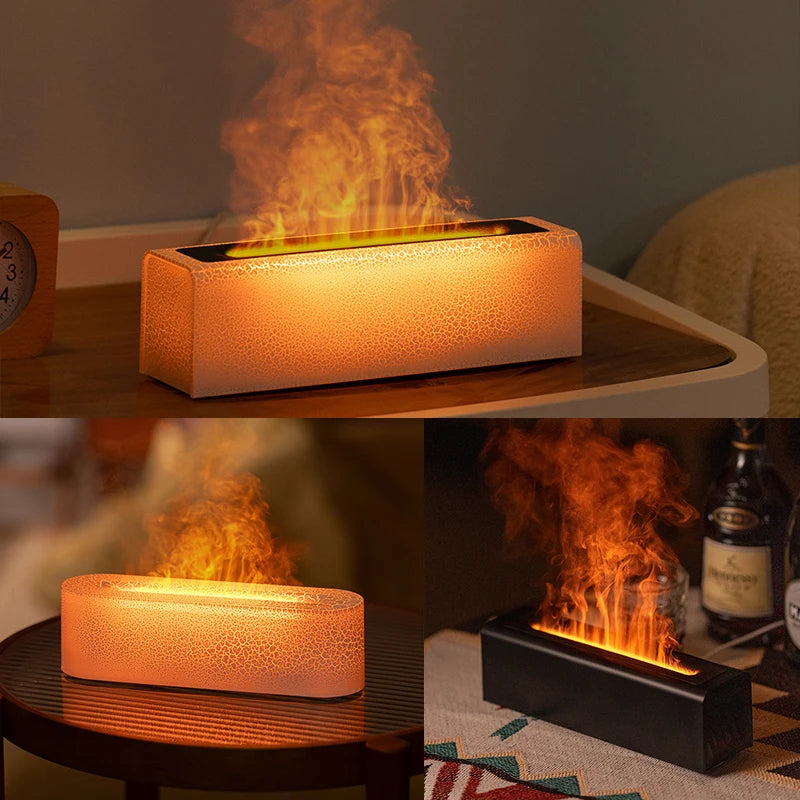 Ultrasonic RGB Flame Aroma Diffuser – difuserblom