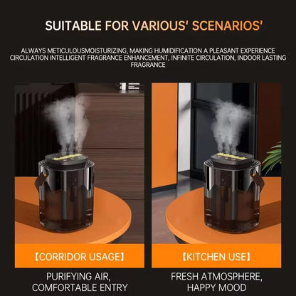 PREMIUM (LIMITED) 3L Large Capacity Air Humidifier USB Cool Mist Essential Oil Diffuser with Heavy Fog Aroma Maker for Home Office