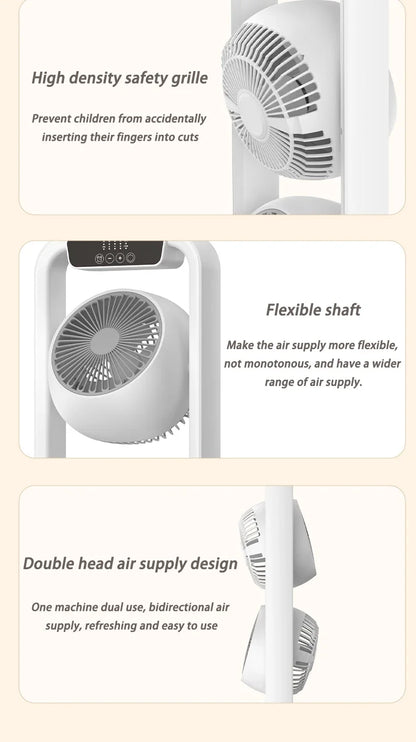 Turbo Exhaust Fans Powerful Multifunctional Living Room Small Silent Fan Remote Control Kitchen Wireless Household Power Tools