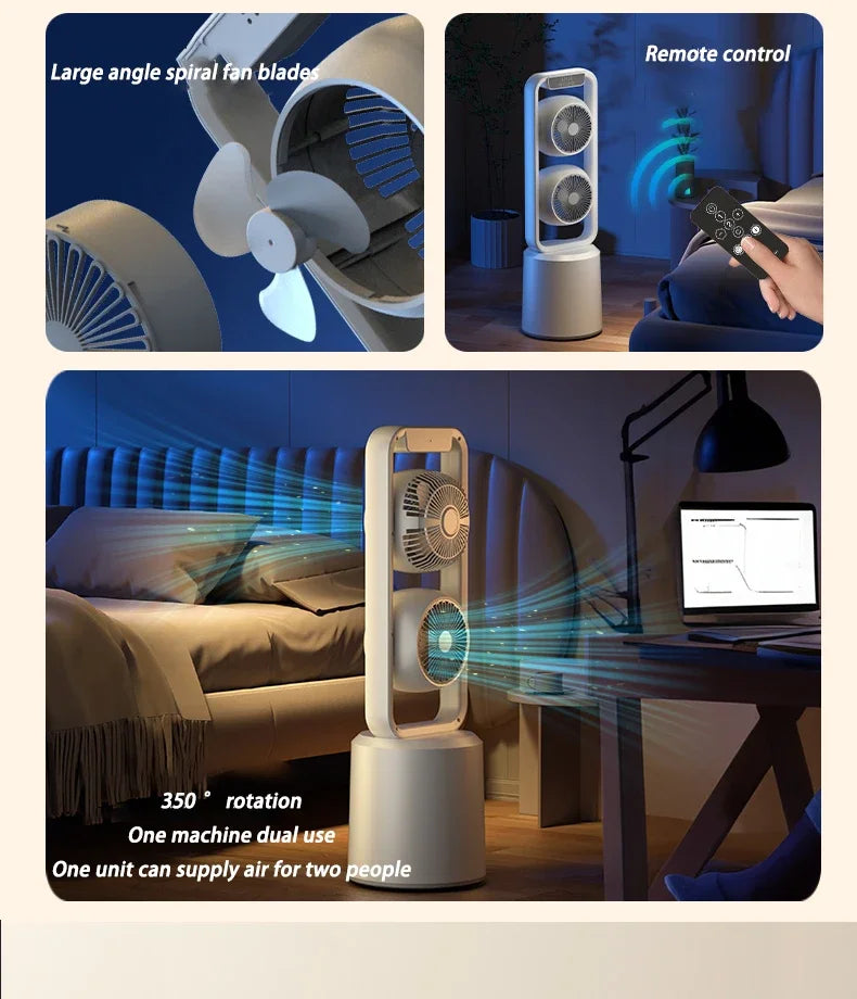 Turbo Exhaust Fans Powerful Multifunctional Living Room Small Silent Fan Remote Control Kitchen Wireless Household Power Tools