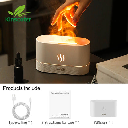 Ultrasonic Cool Mist & LED Flame Aroma Diffuser – difuserblom