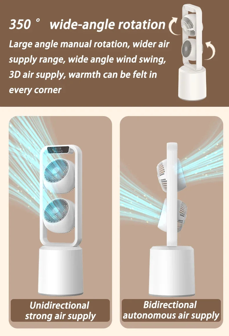 Turbo Exhaust Fans Powerful Multifunctional Living Room Small Silent Fan Remote Control Kitchen Wireless Household Power Tools