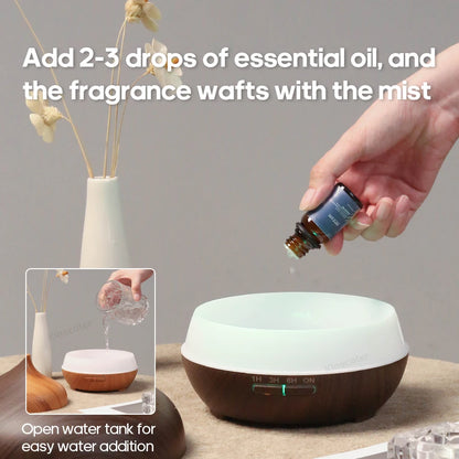 300ml Wood Grain Aromatherapy Diffuser